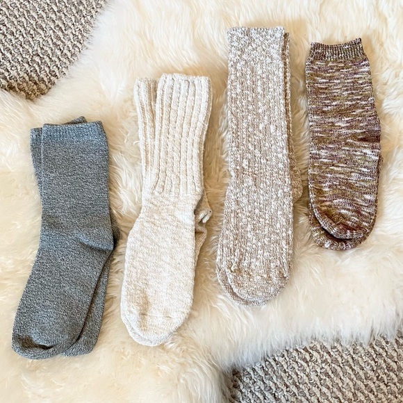 None Accessories - ✨Women’s Boot Sock Bundle Neutral Colors✨